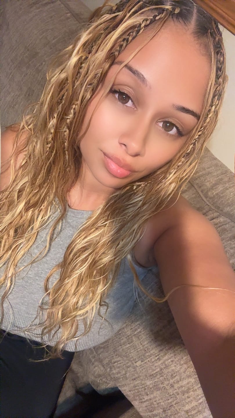 Customer photo review of #27/#30/#613 Mix Color Blend Body Wave Bulk Human Braiding Hair