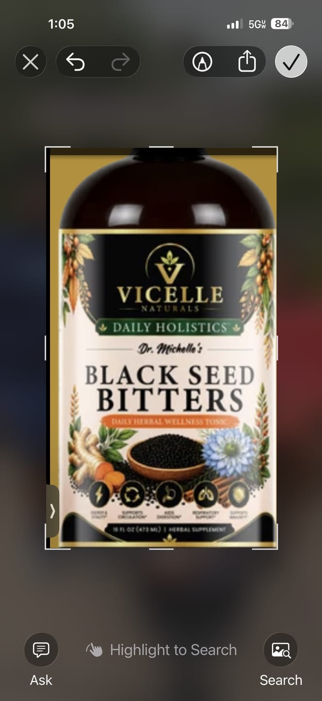 Customer photo review of Black Seed Bitters - Gut Health