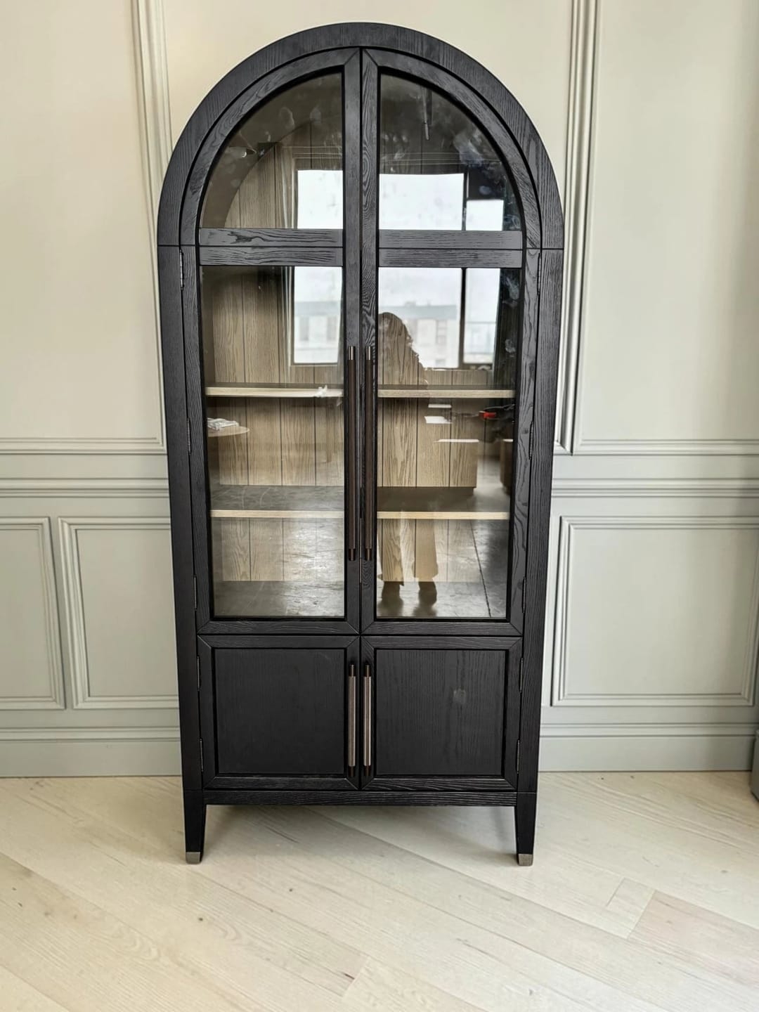 Customer photo review of Harriet Glass Cabinet