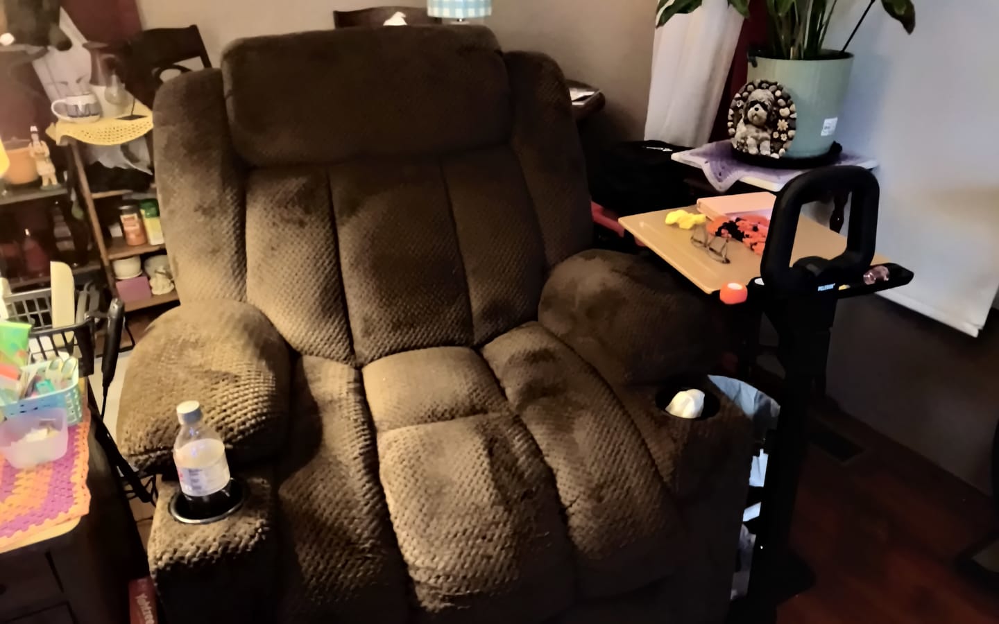 Customer photo review of Independence Tray Table with 360-Degree Swivel