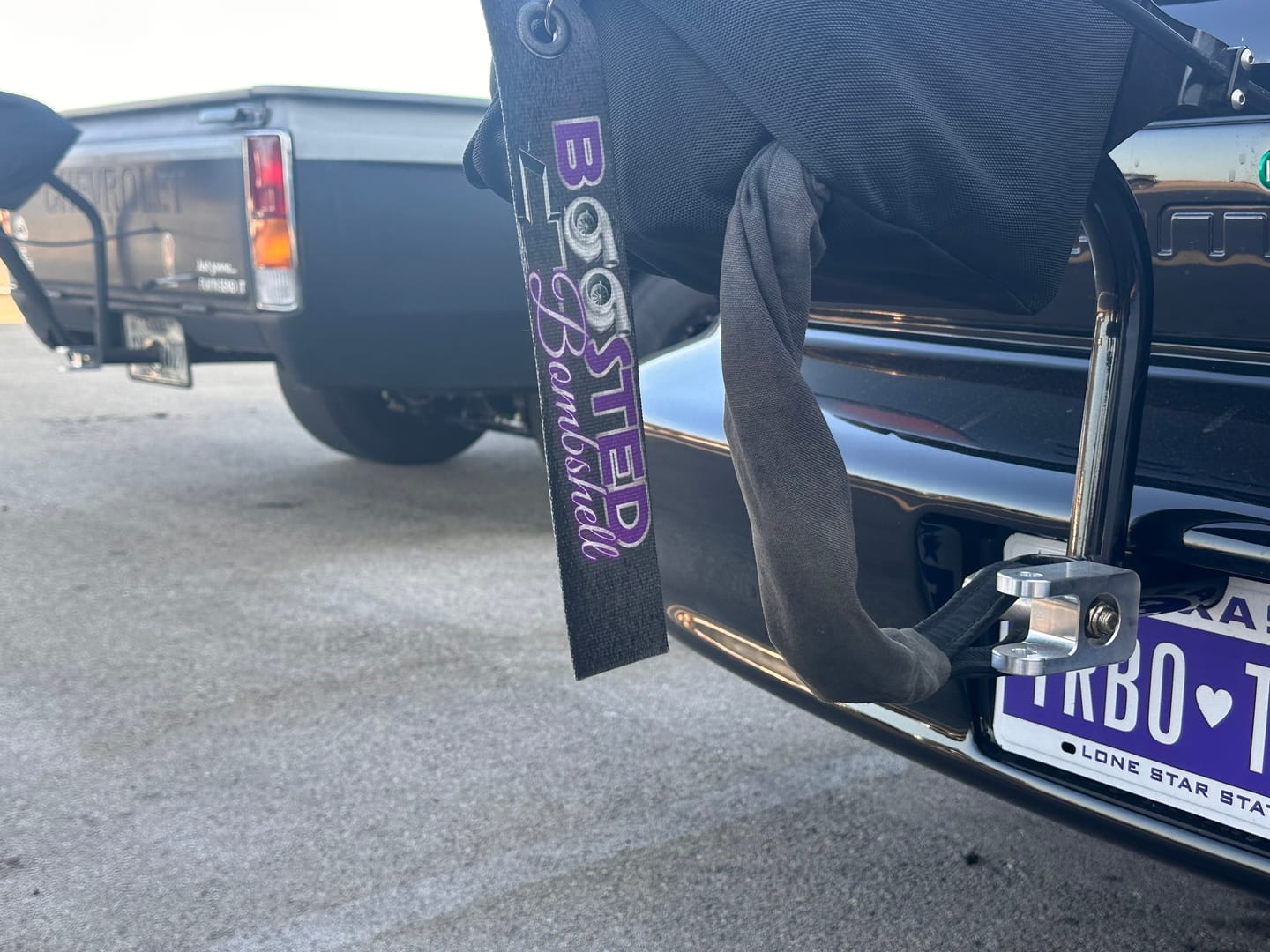 Customer photo review of Billet Push Bar Kit (For Motion Parachute Mount Clevices) 14-00010