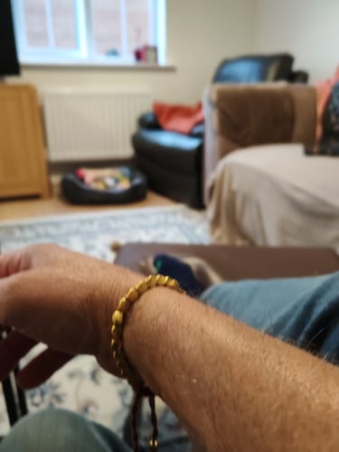 Customer photo review of Tibetan Bracelet of Fortune