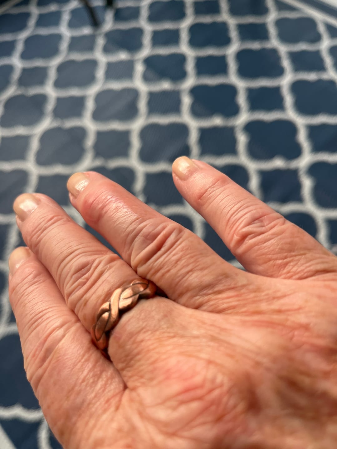 Customer photo review of Ladies Adjustable Copper Magnetic Ring