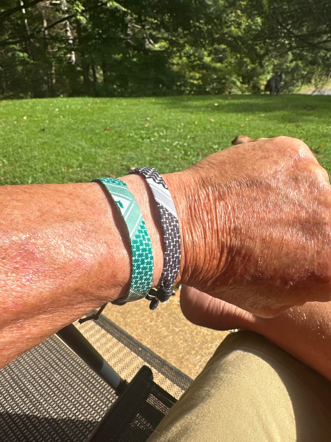 Customer photo review of Keffiyeh Bracelet