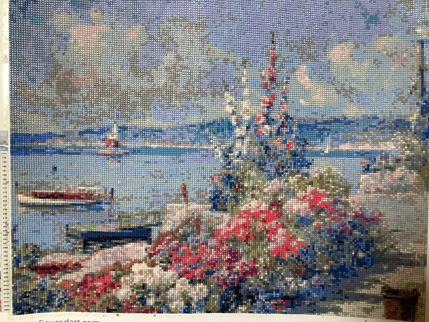 Customer photo review of Diamond Painting - The Home Garden, Gloucester Oil on Canvas - Abbott Fuller Graves