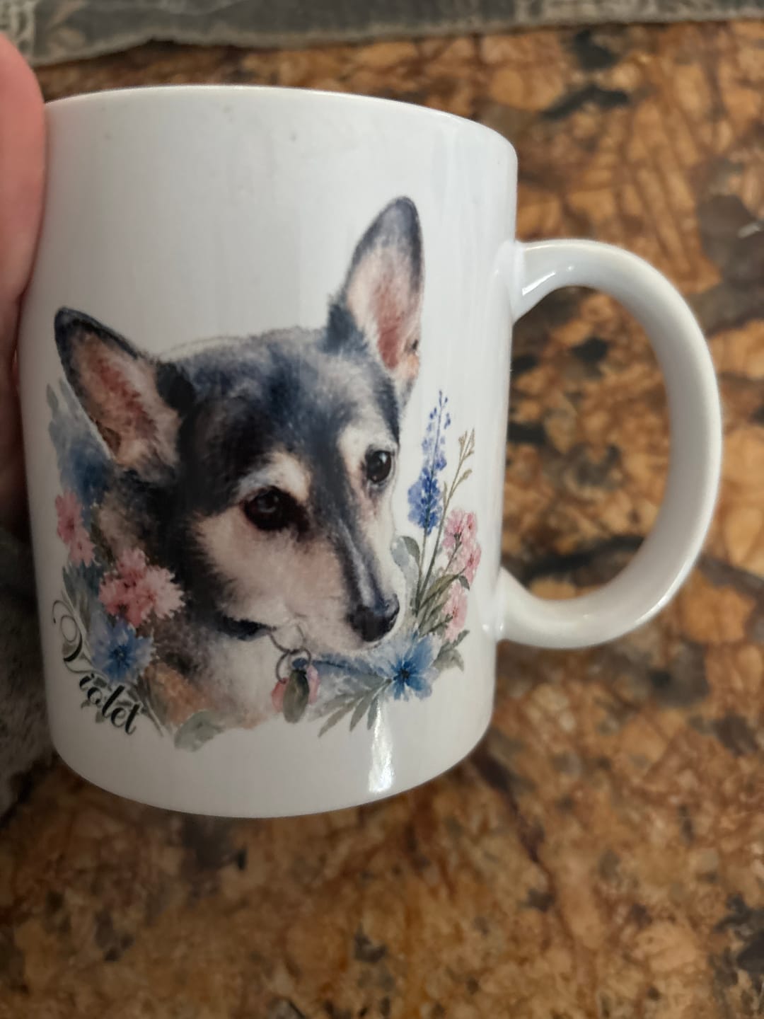 Customer photo review of Watercolor - Personalized Mug