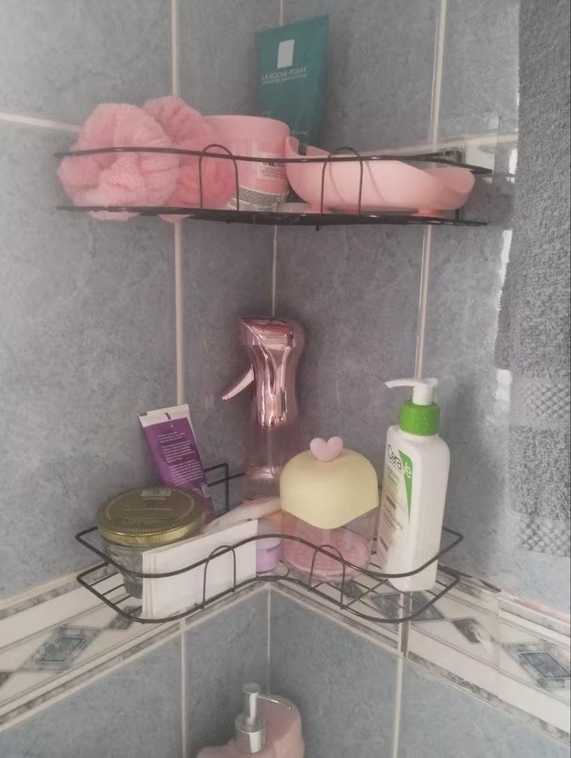 Customer photo review of EckoShelf | Duschablage Ecke ohne Bohren