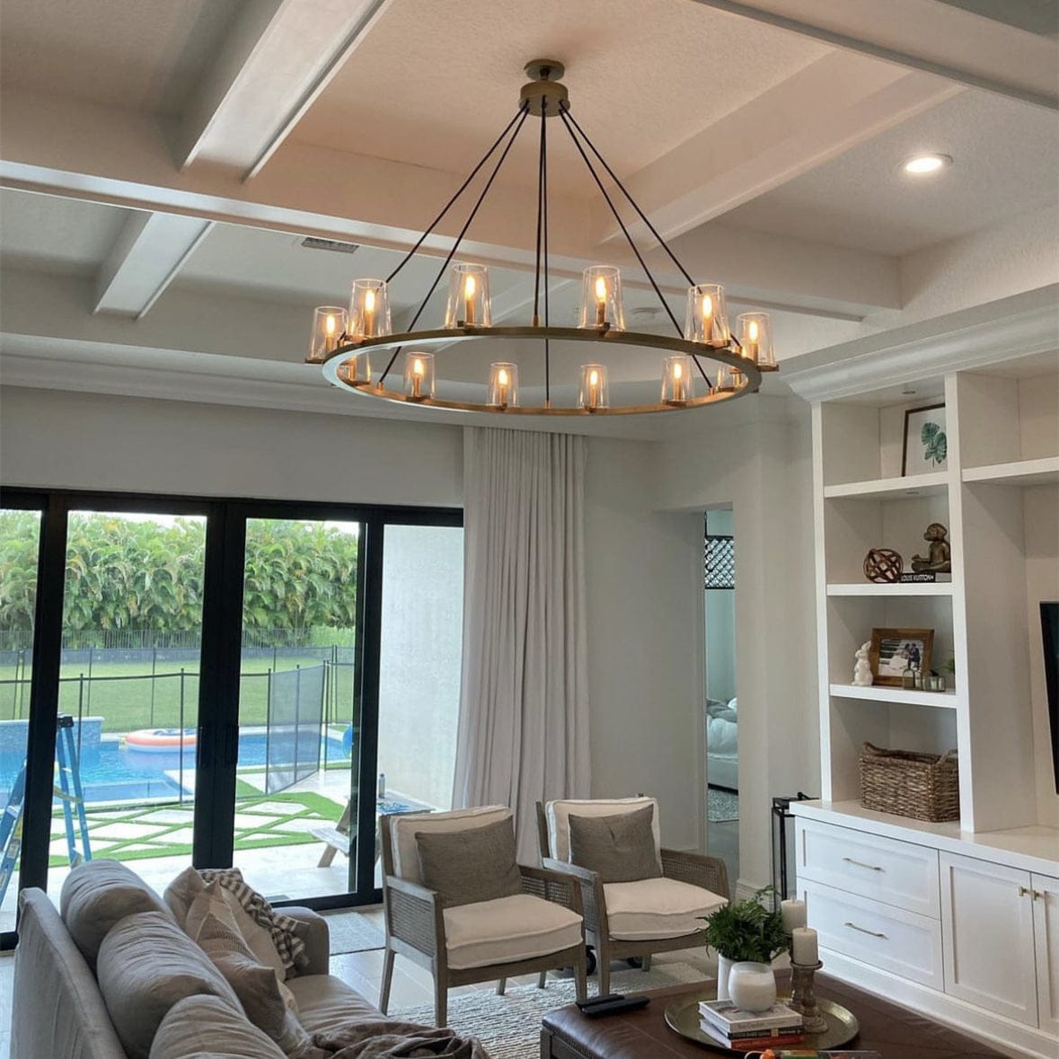 Customer photo review of Paullack Round Chandelier