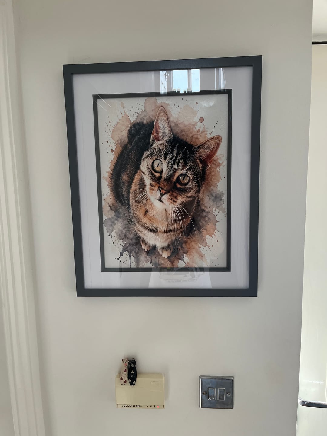 Customer photo review of Watercolour Realistic Portrait - Personalised Poster