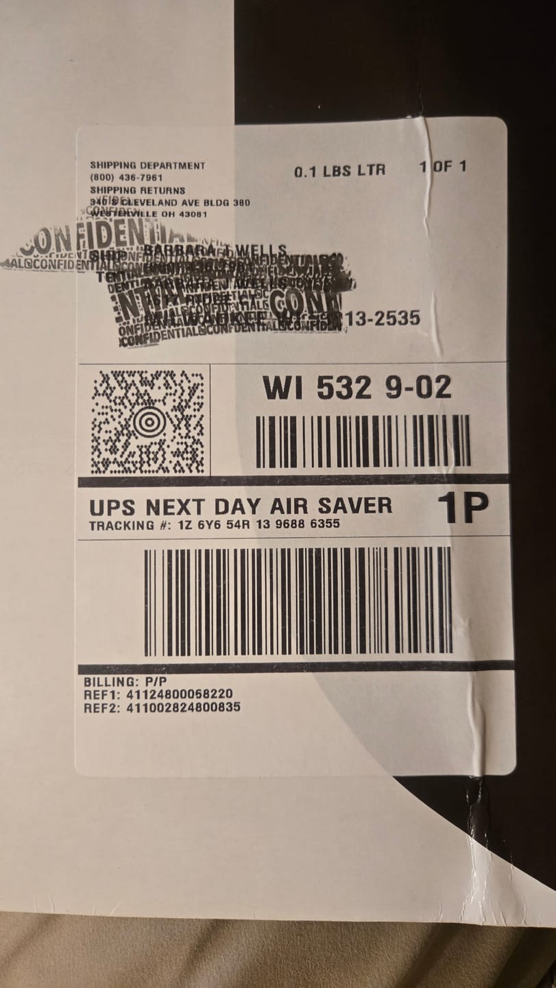 Customer photo review of Ink Guard™ Privacy Stamp