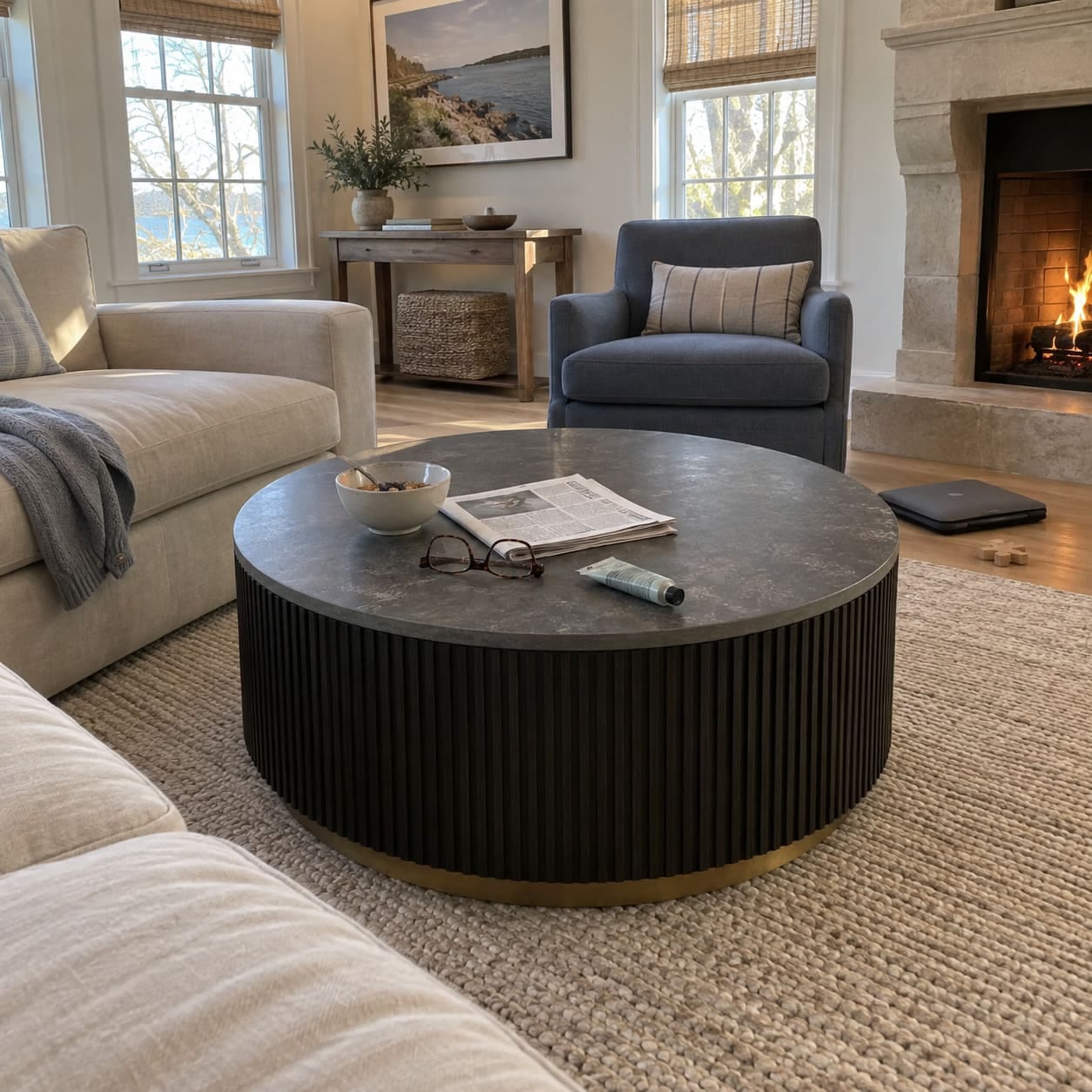 Customer photo review of Fanny Round Coffee Table