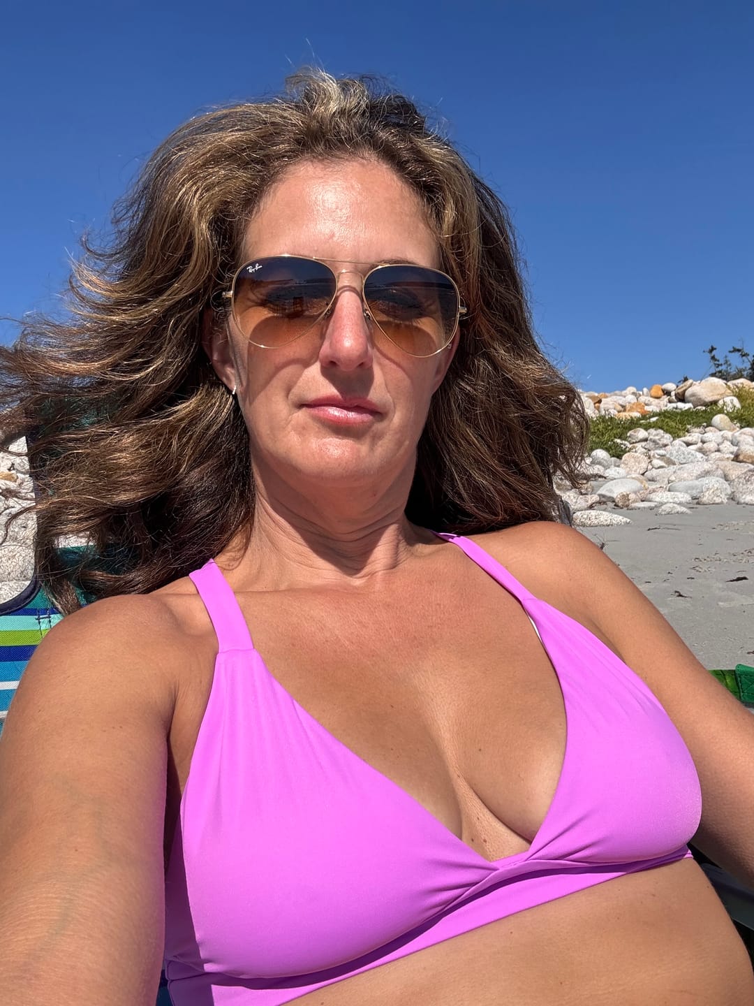 Customer photo review of 'Uplift' Plunging Bikini Top