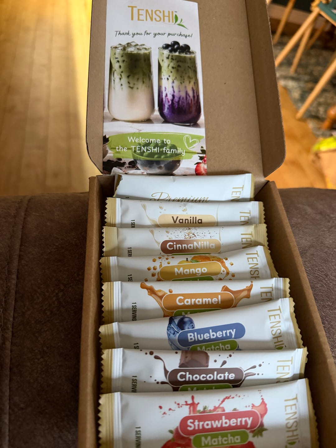 Customer photo review of The Tenshi Eight — Sampler Pack
