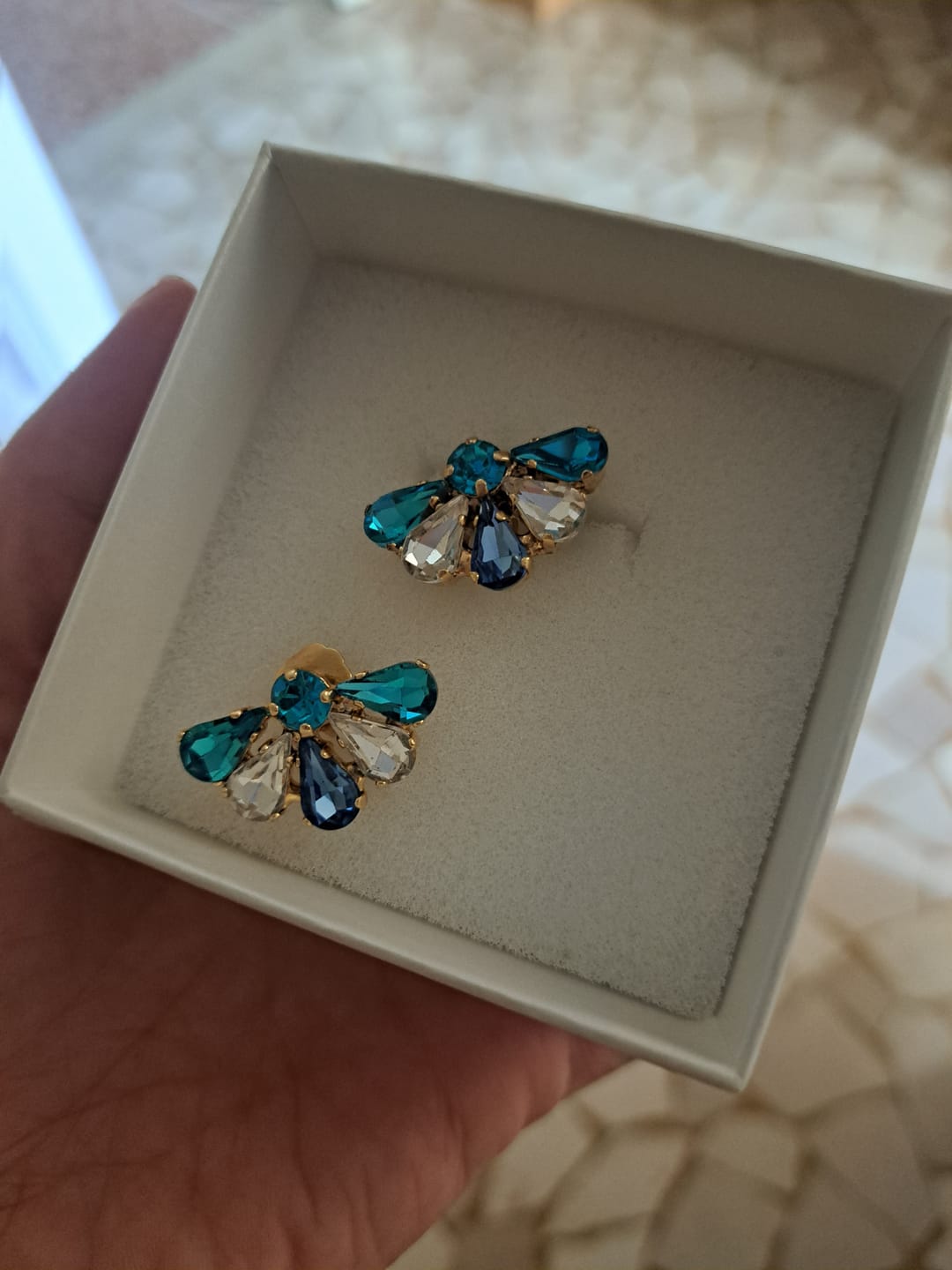 Customer photo review of Ventagli - Blu Mare ( Orecchini)