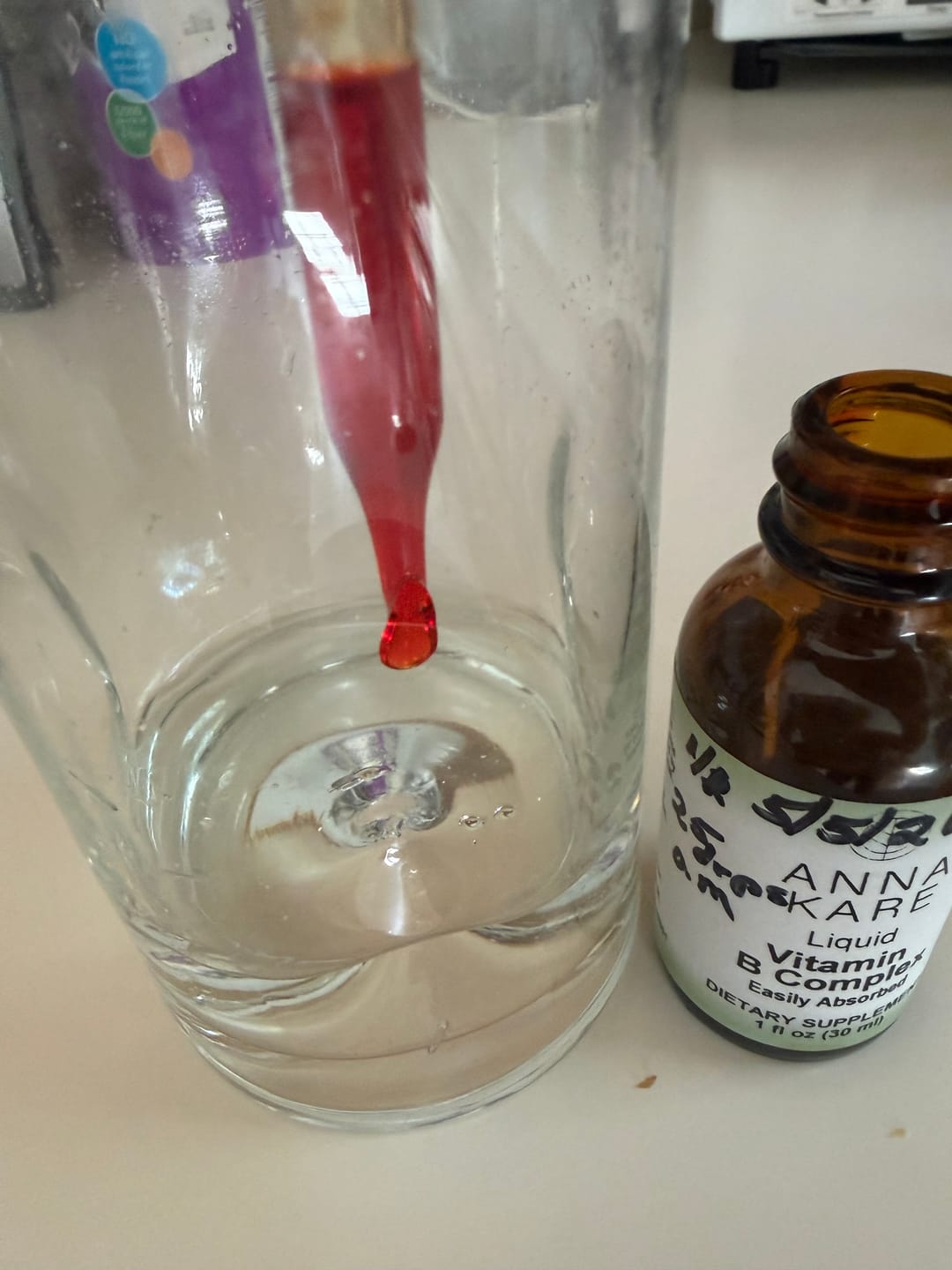 Customer photo review of Liquid Vitamin B Complex