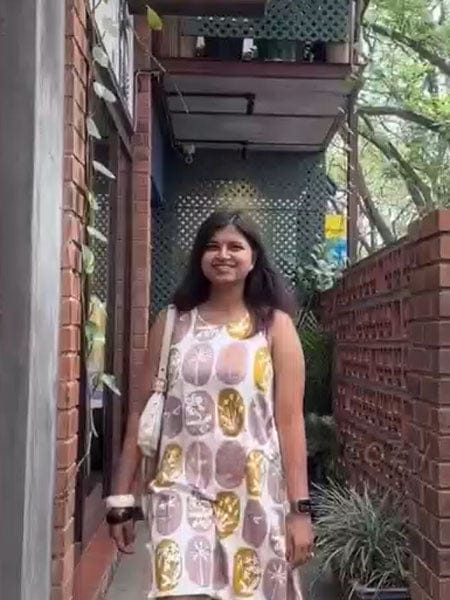 Customer photo review of Moana Cotton Midi Dress