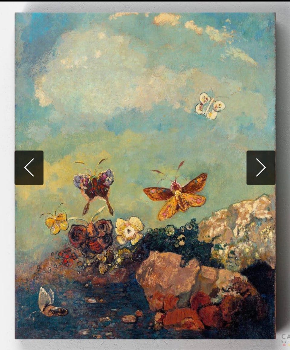 Customer photo review of Colorful Butterflies Painting