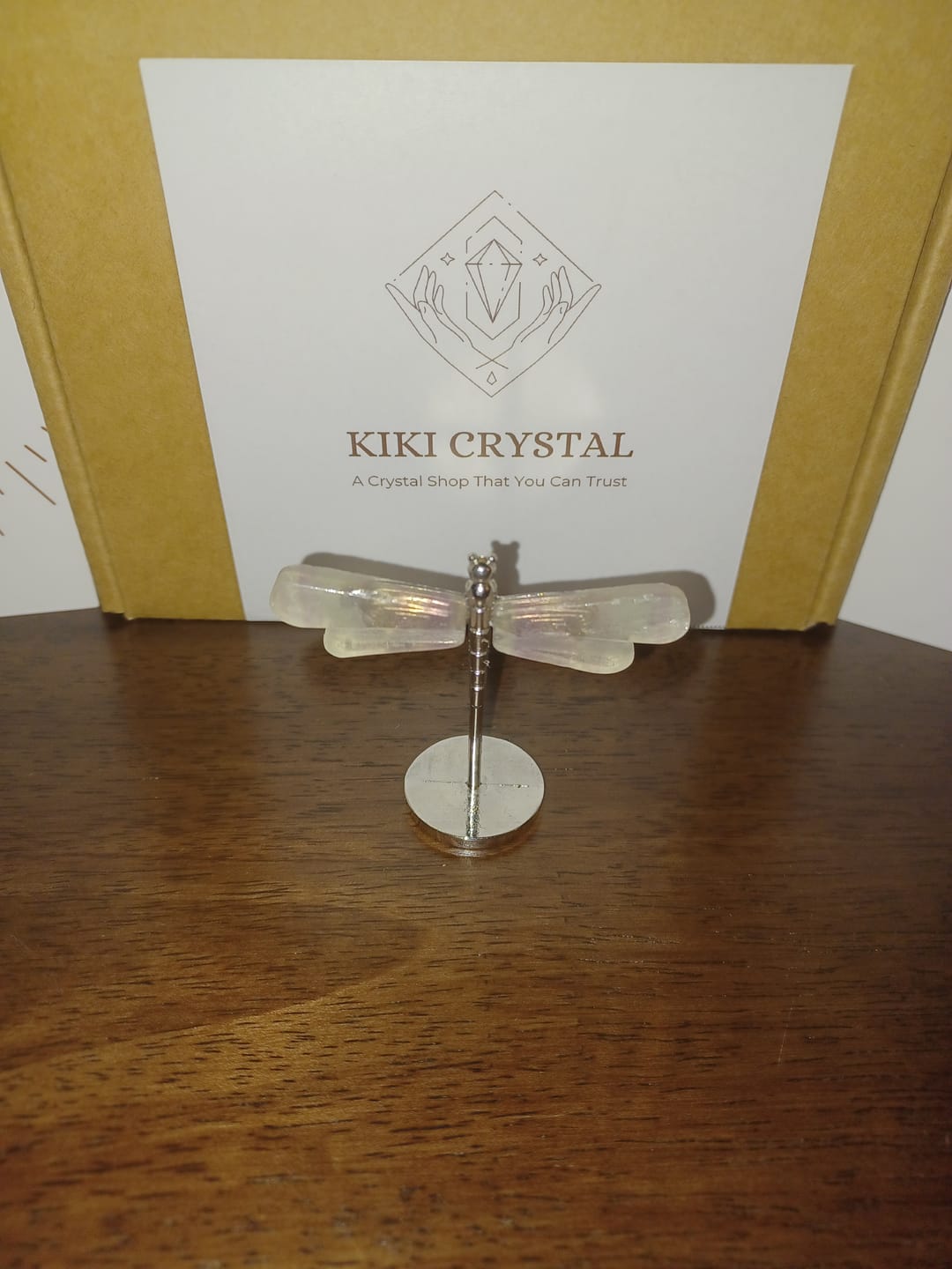 Customer photo review of Crystal Fluorite Dragonfly