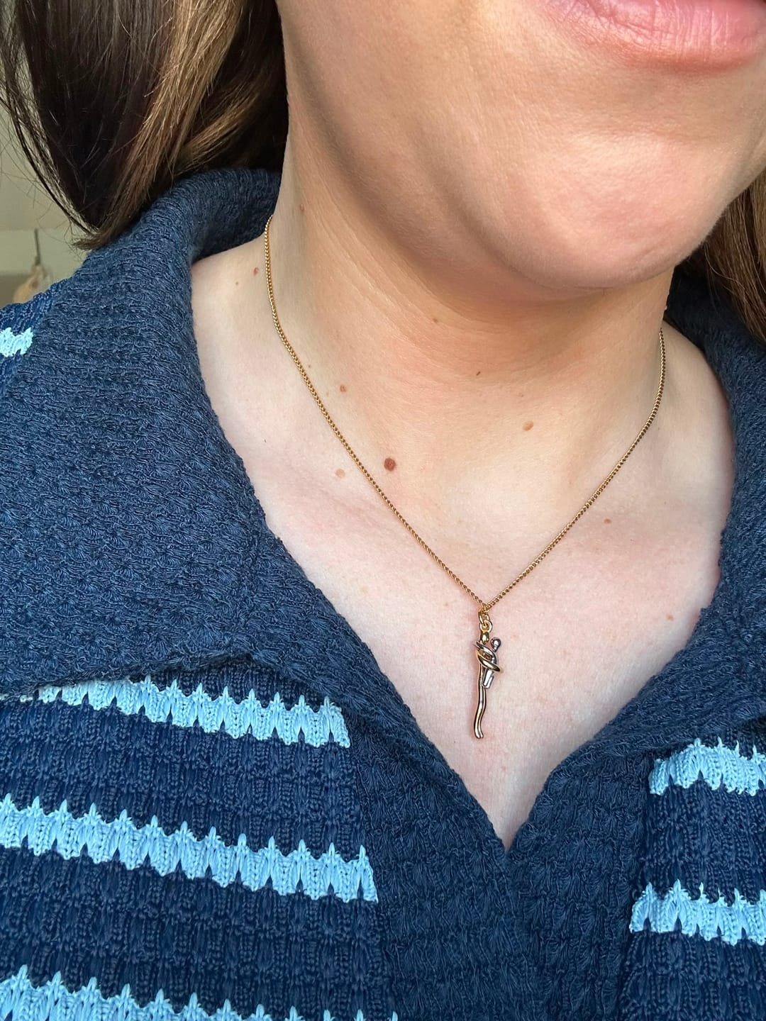 Customer photo review of Baby Hug Necklace