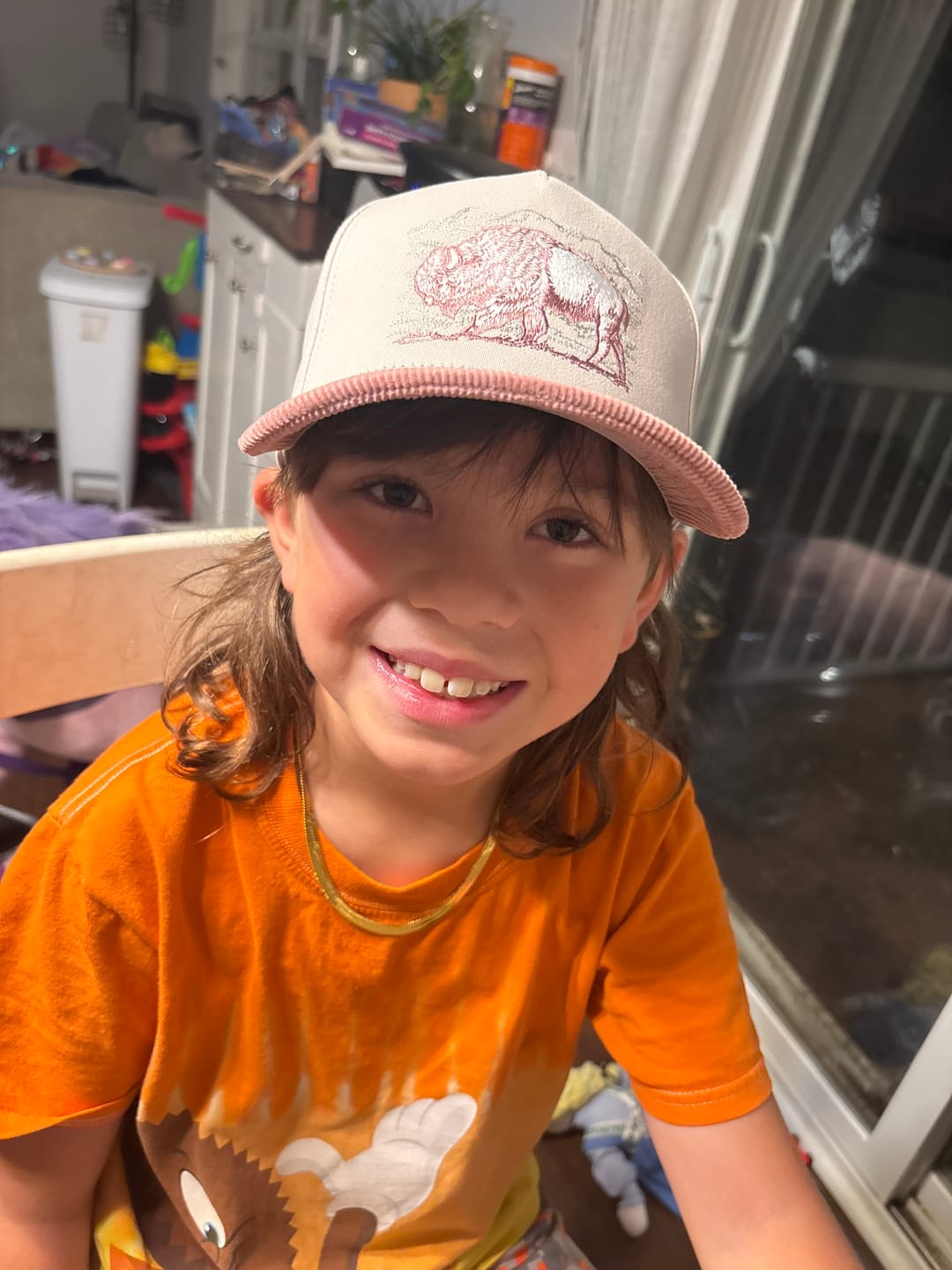 Customer photo review of Stampede Corduroy Brim Hat
