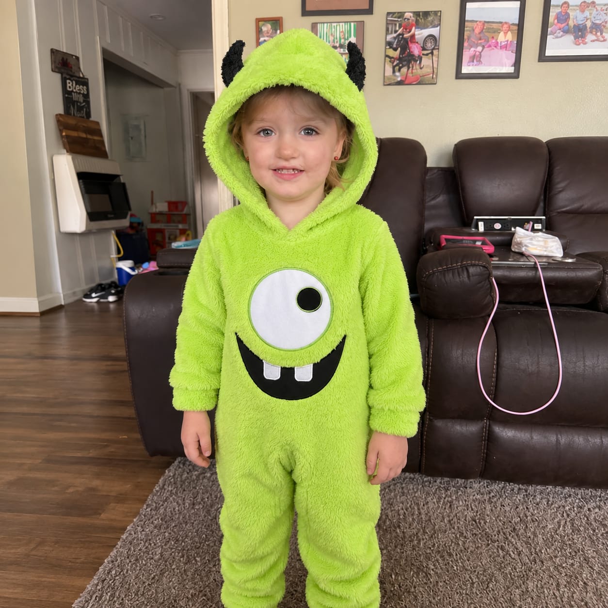 Customer photo review of CozyCuties™ Baby & Toddler Monster Jumpsuit