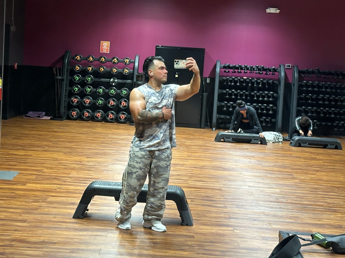 Customer photo review of 249 - Camo Flagship Track Pants