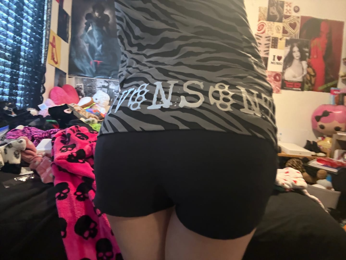 Customer photo review of Infamous Foldover Shorts