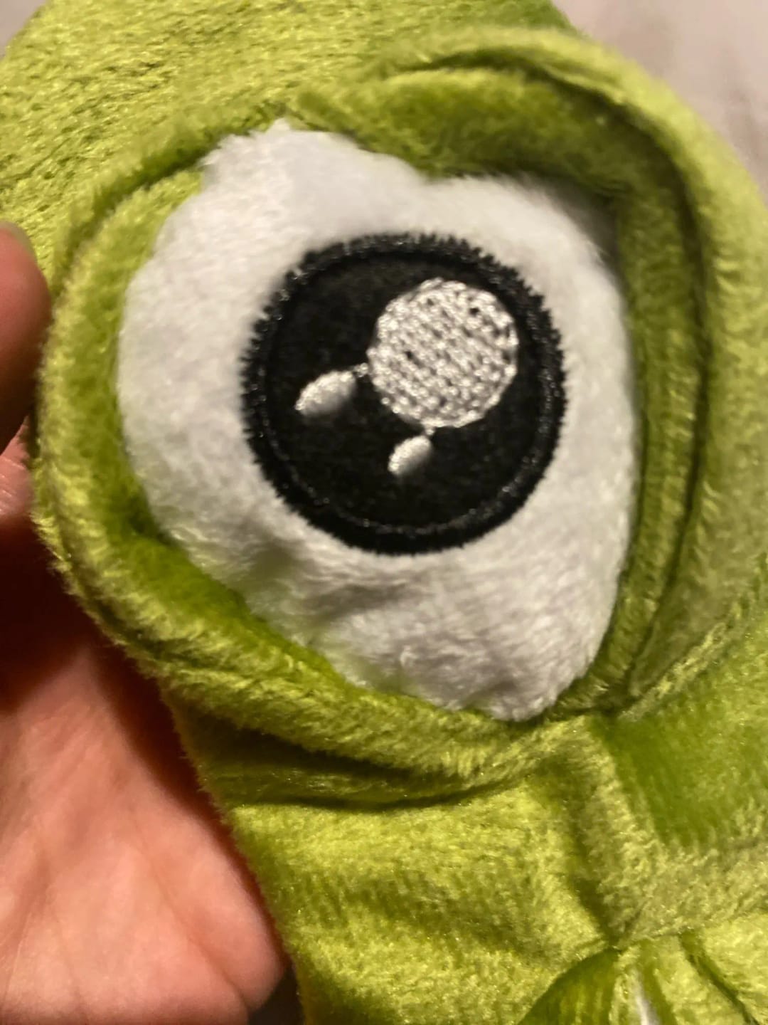 Customer photo review of Froggy's Ribbit Sleep Mask