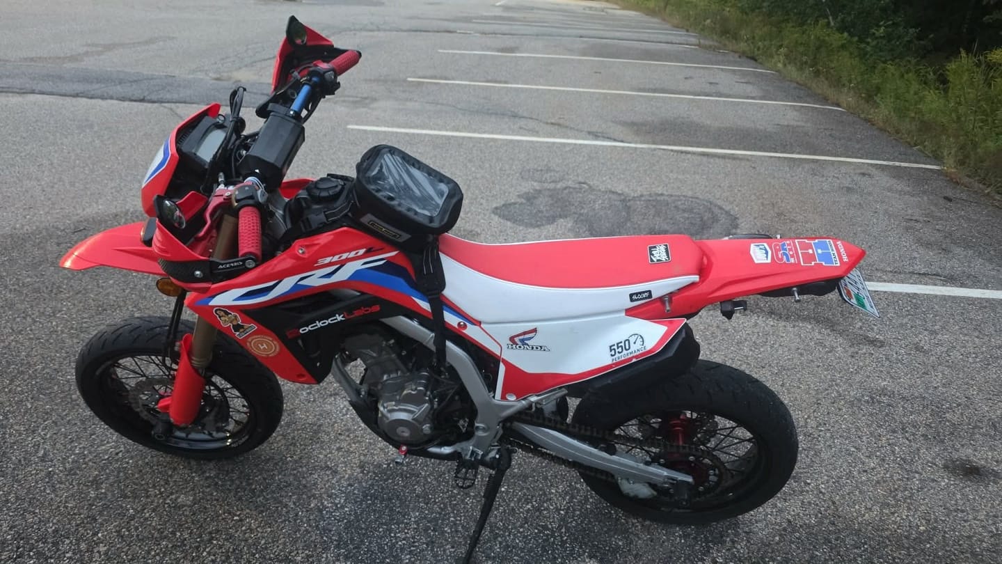 Customer photo review of Custom Seat Cover: 2023 Honda CRF300L