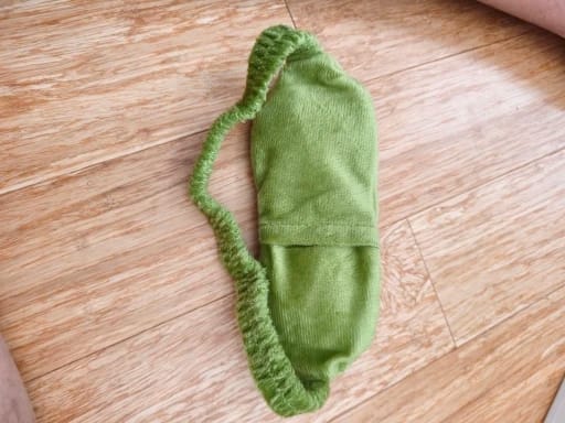 Customer photo review of Froggy's Ribbit Sleep Mask