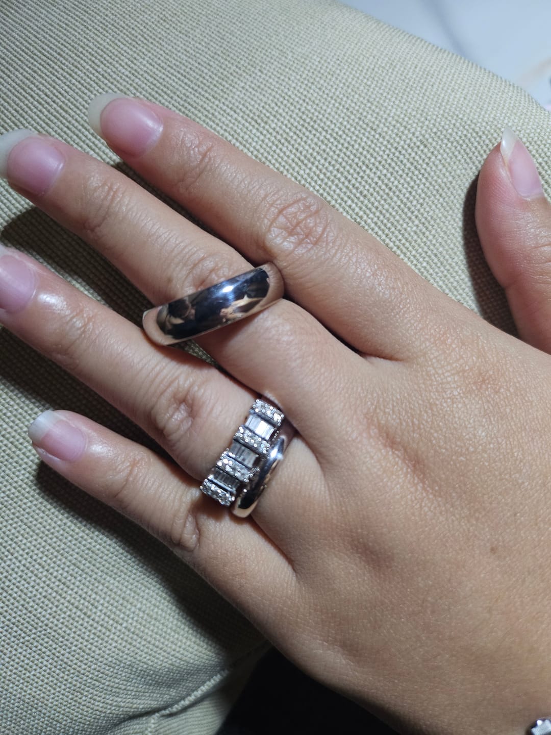 Customer photo review of Classic Plain Wedding Rings