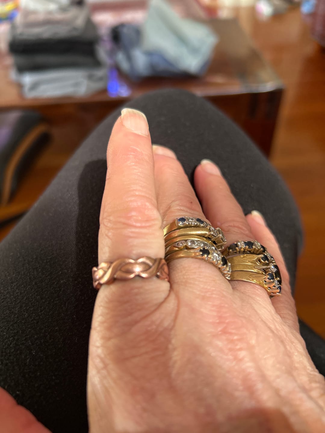 Customer photo review of Ladies Adjustable Copper Magnetic Ring