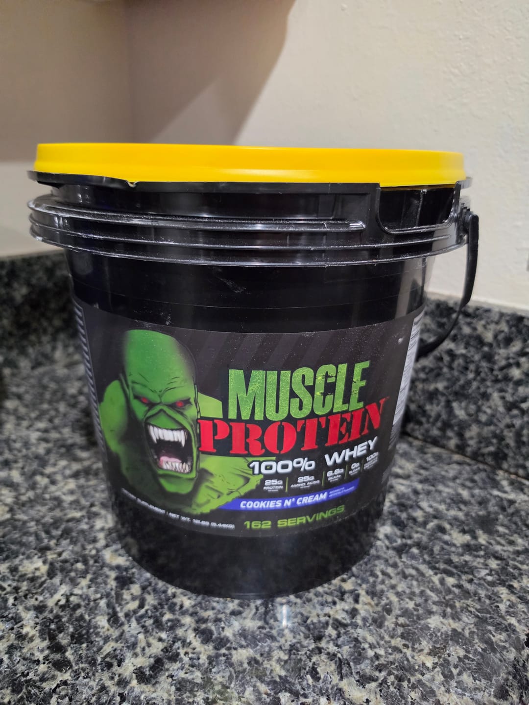 Customer photo review of Whey Protein Powder Bucket