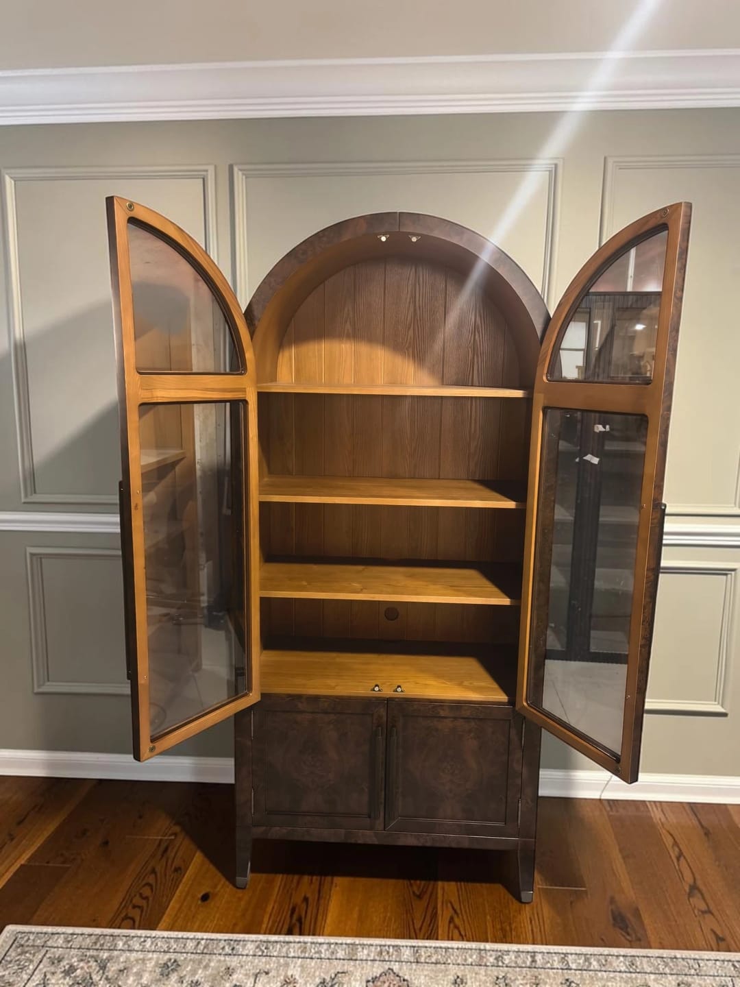 Customer photo review of Harriet Burl Glass Cabinet