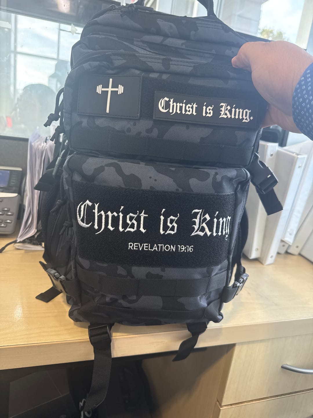 Customer photo review of HolStrength 45L Tactical Backpack