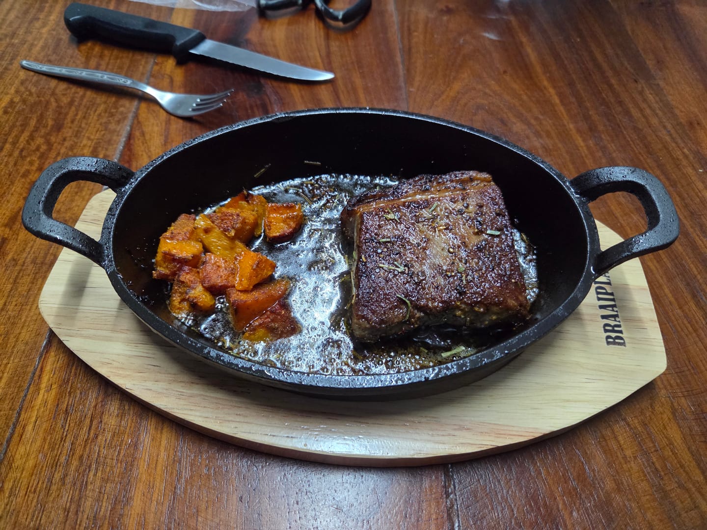 Customer photo review of BraaiPlank™ Skillet (20cm x 14cm)