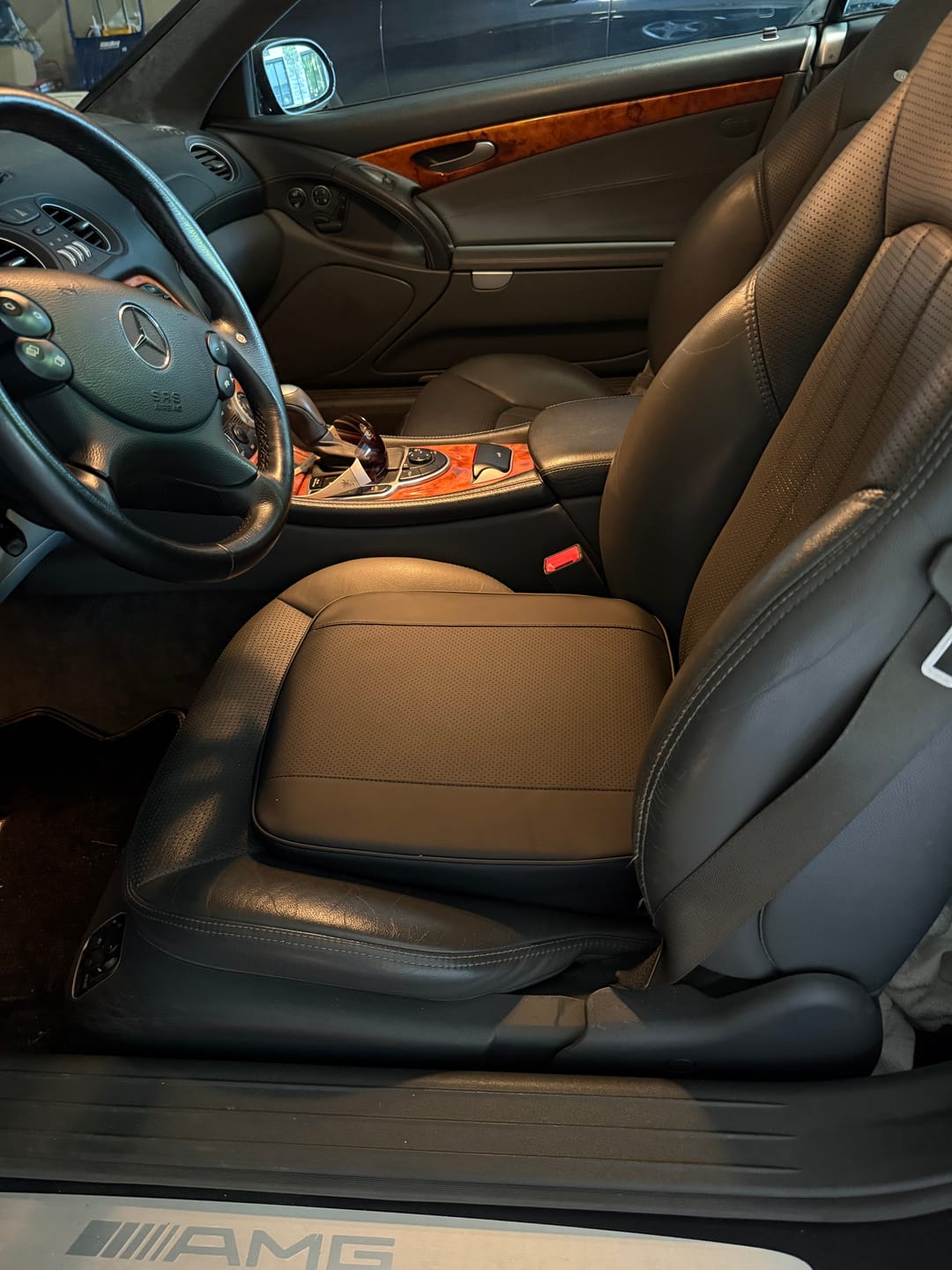 Customer photo review of Wedge Car Seat Cushion – Sloped Booster Seat Pad with Non-Slip Base for Vehicle Seats