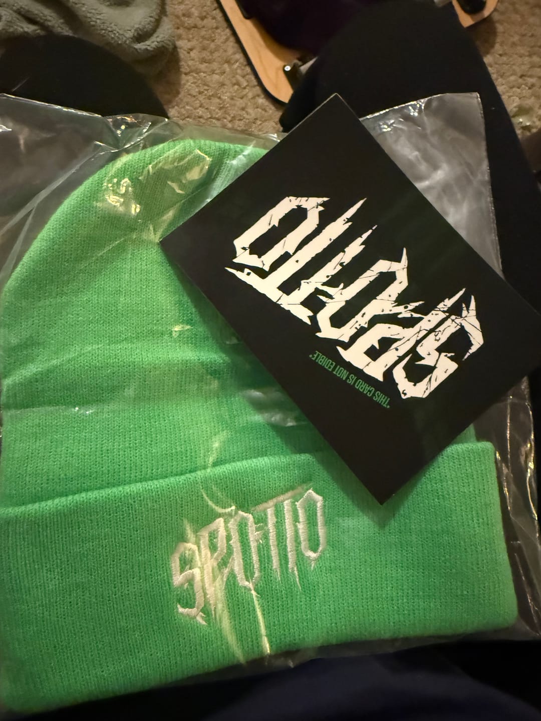 Customer photo review of Official - Green Spotto Beanie