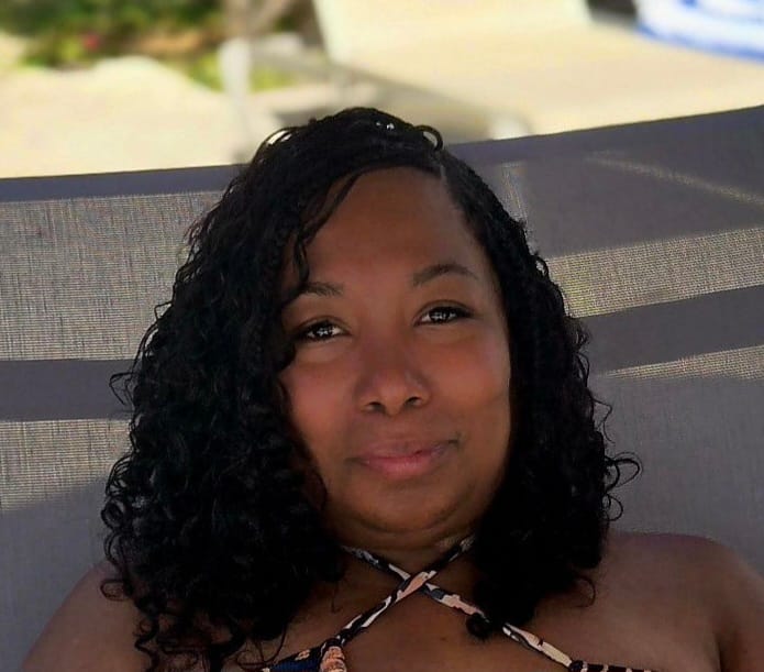 Customer photo review of Water Wave Bulk Hair Extensions for Boho Knotless Braiding