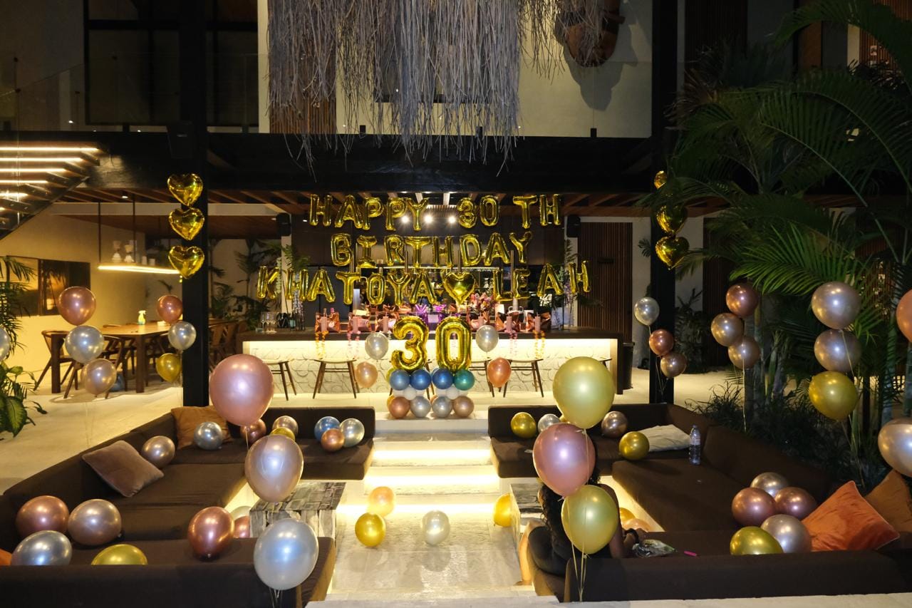 Customer photo review of 🎊 Indoor Room Decorations - Villa Room Setup