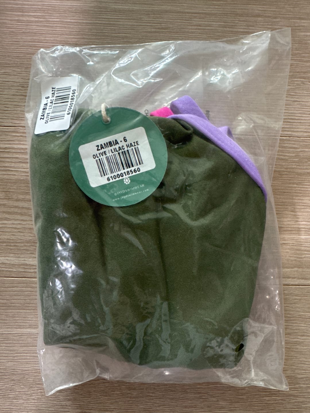 Customer photo review of ZAMBIA ONE PIECE - Olive|Lilac Haze