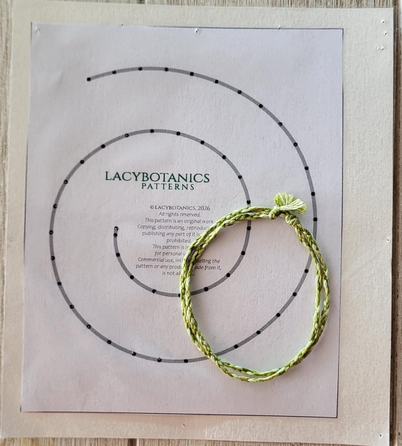 Customer photo review of Plaited Bracelet • Introduction to Bobbin Lace • Level 1 • Digital Download + Video Tutorial