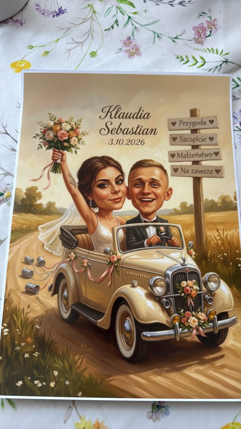 Customer photo review of Para Młoda #1 - Karykatura ze zdjęcia