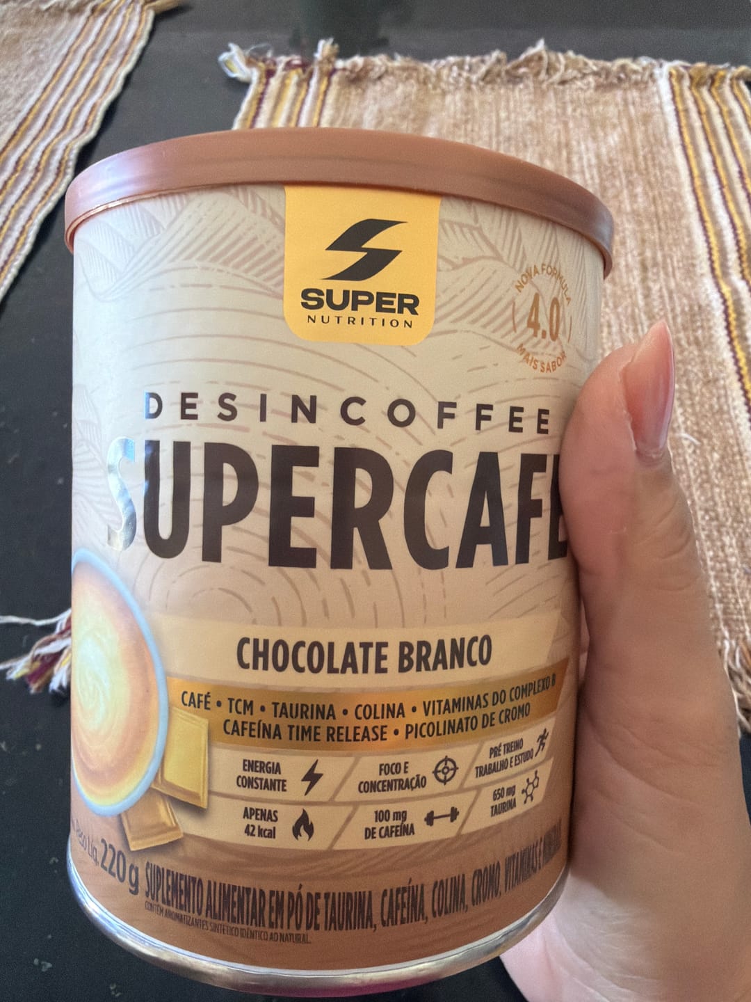 Customer photo review of Supercafé Chocolate Branco