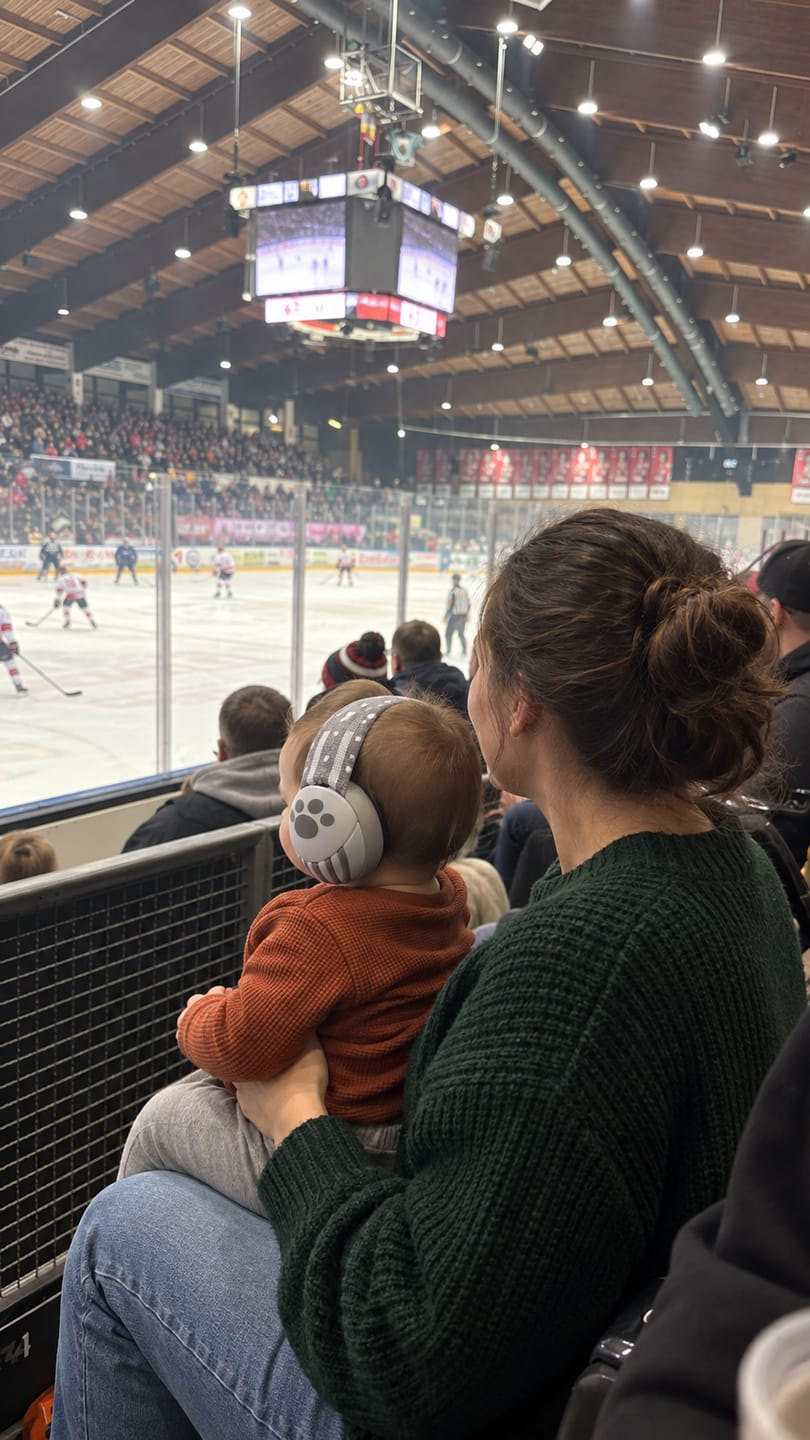 Customer photo review of TinyHush Baby Ear Muffs