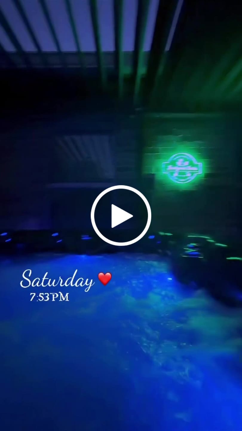 Customer video review of Personalized LED Color Changing Acrylic Backyard Oasis Sign