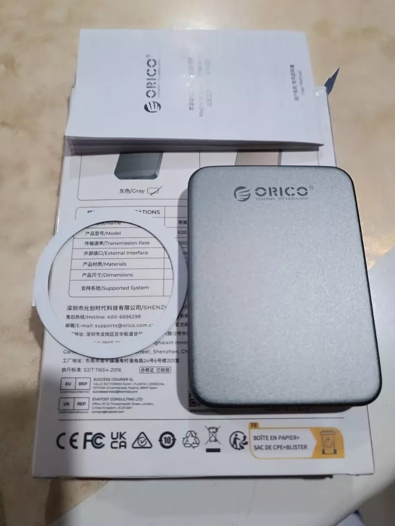 Customer photo review of ORICO k20 Magnetic Portable SSD (32GB - 2TB)
