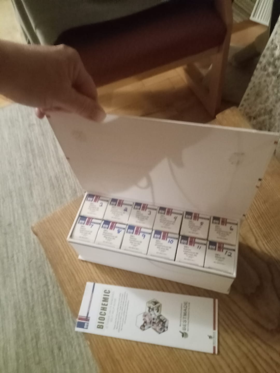 Customer photo review of Economy Pack Tissue Cell Salt Kit - All 12 Schussler Cell Salts, Boosts The Immune System, Provides Vital Cellular Nutrition, Easy to Use Remedy Chart | 12 Bottles, 350 Pellets Each