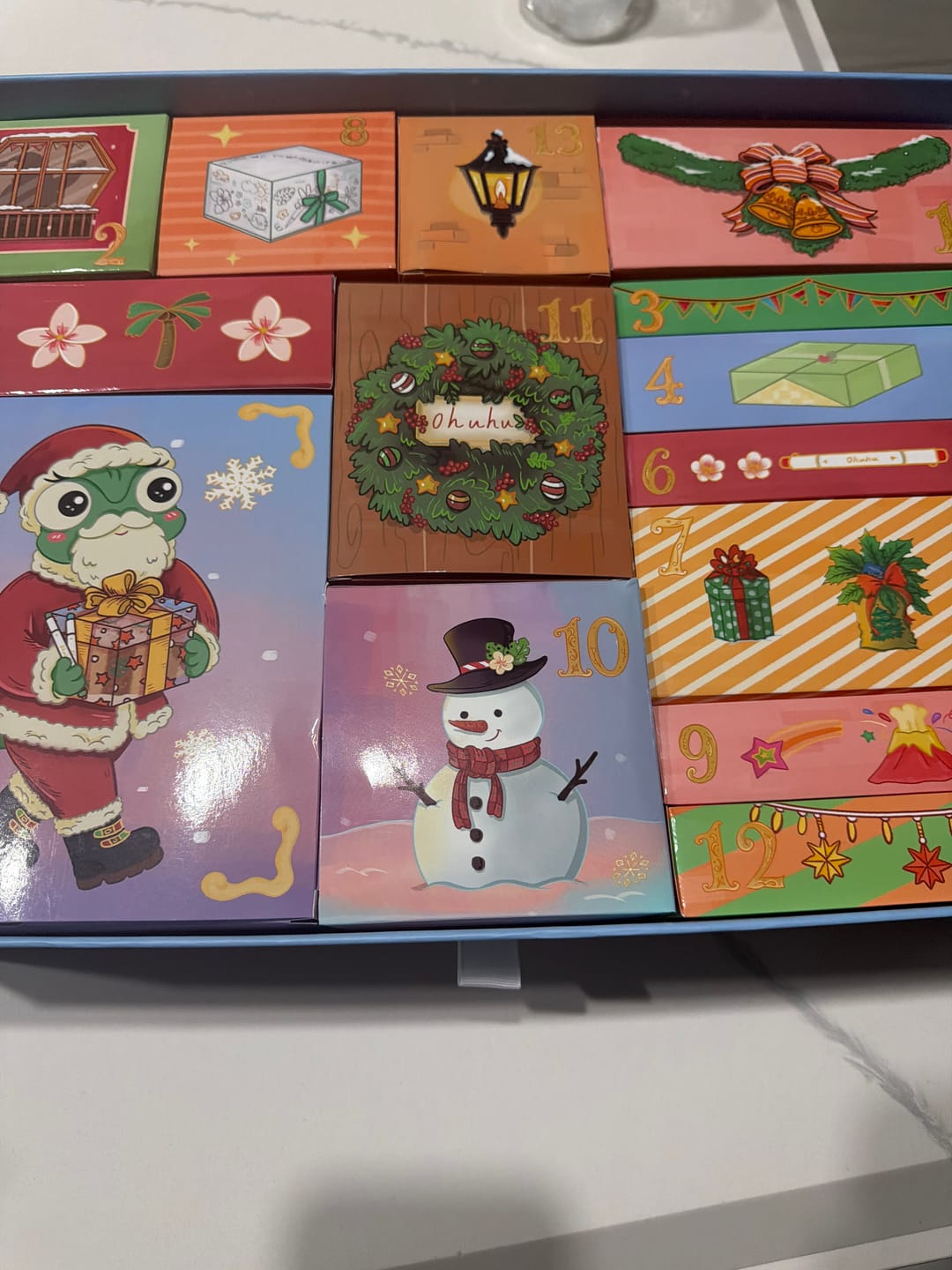 Customer photo review of Ohuhu Christmas Advent Calendar 2026, 24 Days Countdown Gift Kit