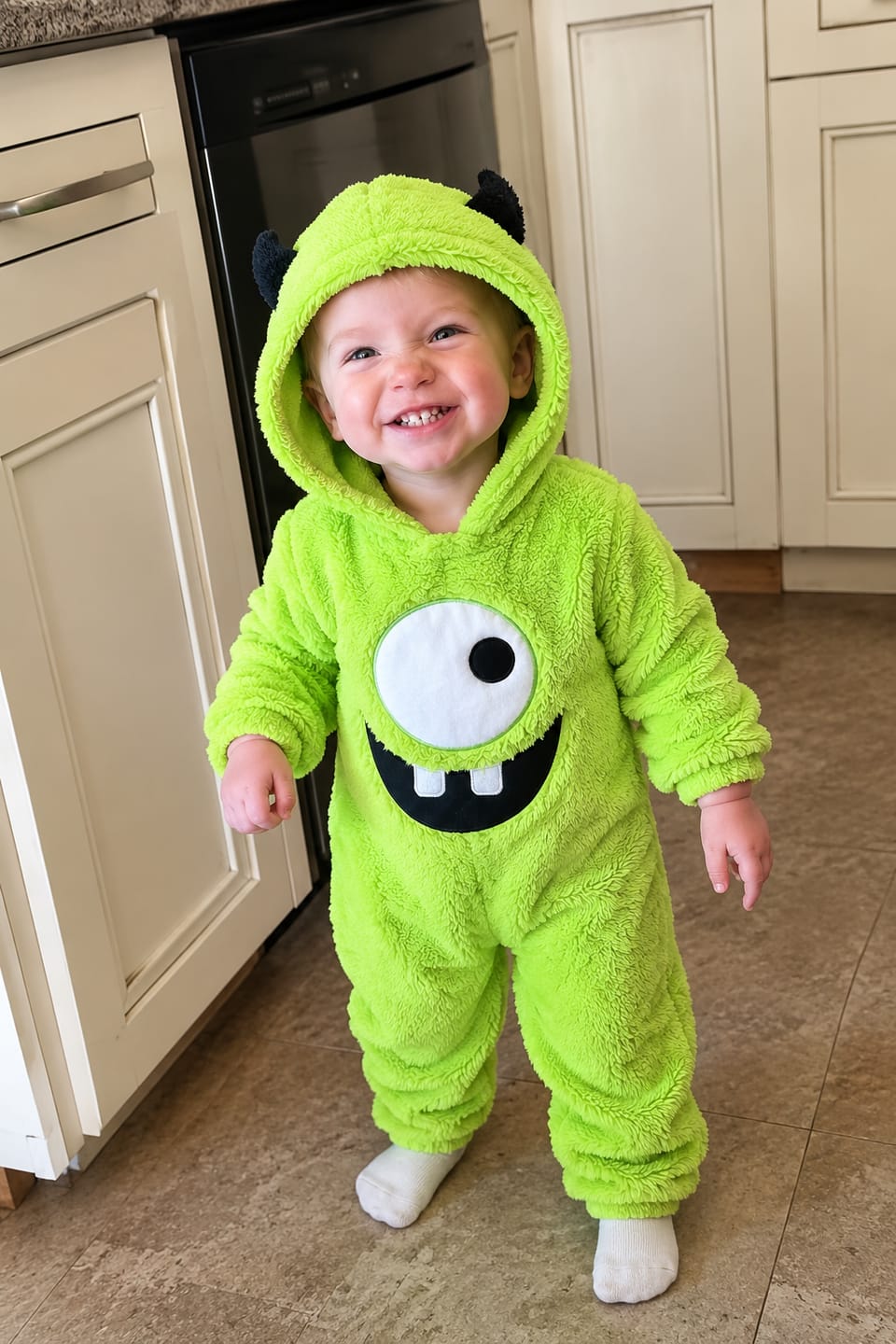Customer photo review of CozyCuties™ Baby & Toddler Monster Jumpsuit